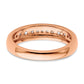 14k Rose Gold 3/8 Ct. Lab Grown Diamond VS/SI+ G+ Fashion Band Ring