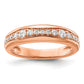 14k Rose Gold 3/8 Ct. Lab Grown Diamond VS/SI+ G+ Fashion Band Ring