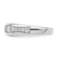 14k White Gold 3/8 Ct. Lab Grown Diamond VS/SI+ G+ Fashion Band Ring