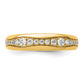 14k Yellow Gold 3/8 Ct. Lab Grown Diamond VS/SI+ G+ Fashion Band Ring