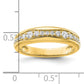 14k Yellow Gold 3/8 Ct. Lab Grown Diamond VS/SI+ G+ Fashion Band Ring