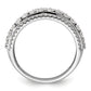 14k White Gold 1 1/2 Ct. Lab Grown Diamond VS/SI+ G+ Fashion Band Ring