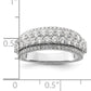 14k White Gold 1 1/2 Ct. Lab Grown Diamond VS/SI+ G+ Fashion Band Ring