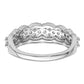 14K White Gold Lab Grown Diamond VS/SI+ G+ Band Ring