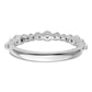 14k White Gold 1/4 Ct. Lab Grown Diamond VS/SI+ G+ Fashion Band Ring