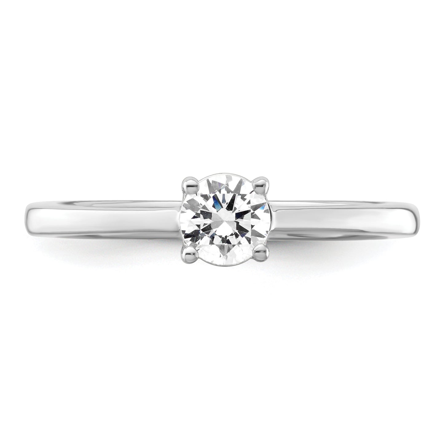 14k White Gold 1 Ct. Lab Grown Diamond VS/SI+ G+ Engagement Ring