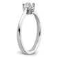 14k White Gold 1 Ct. Lab Grown Diamond VS/SI+ G+ Engagement Ring