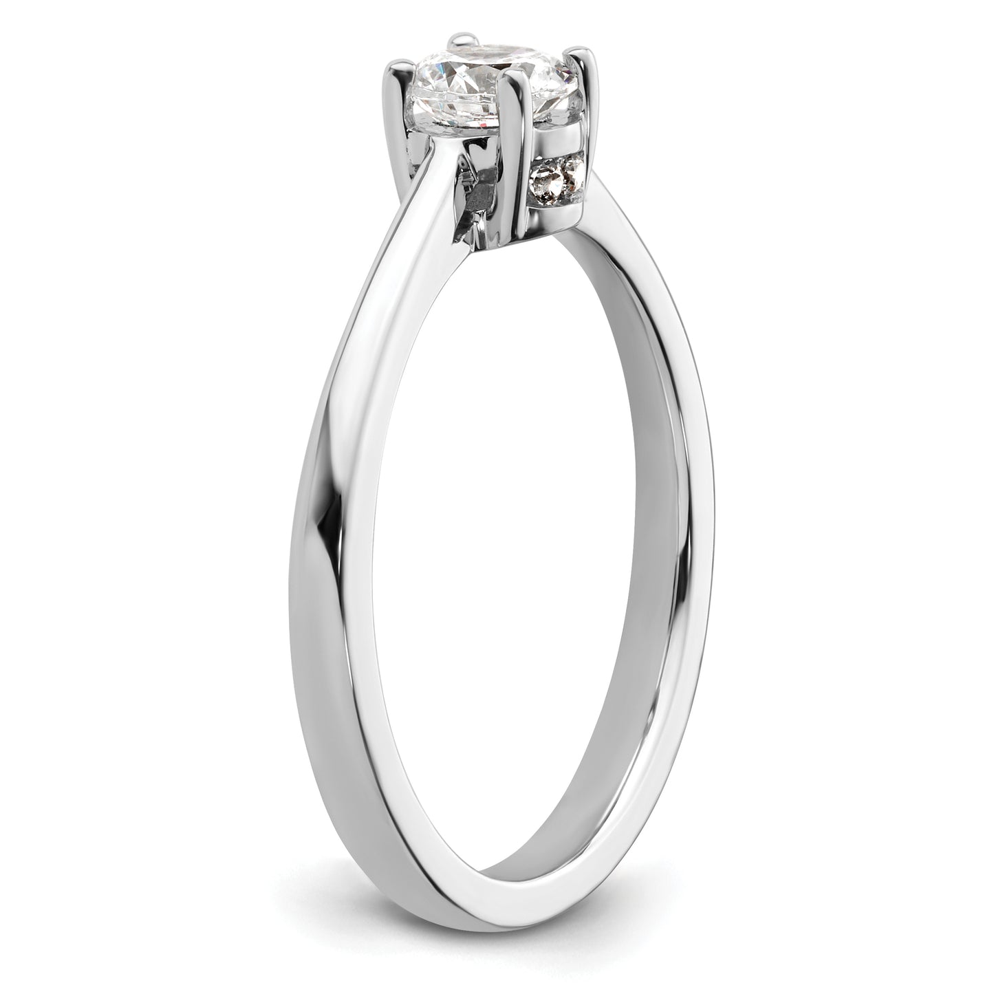 14k White Gold 1 Ct. Lab Grown Diamond VS/SI+ G+ Engagement Ring