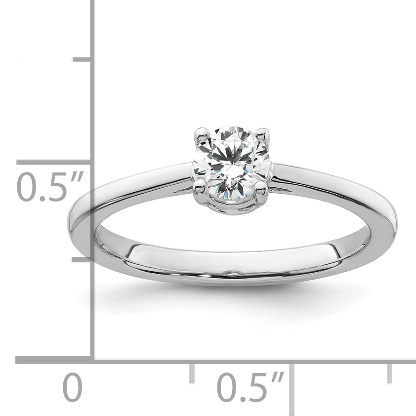 14k White Gold 1 Ct. Lab Grown Diamond VS/SI+ G+ Engagement Ring