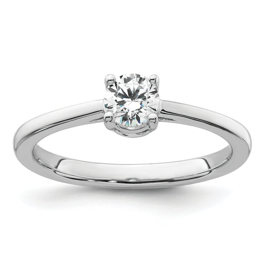 14k White Gold 1 Ct. Lab Grown Diamond VS/SI+ G+ Engagement Ring