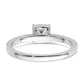 Two Promises 14k White Gold 1/2 Ct. Lab Grown Diamond VS/SI+ G+ Cluster Engagement Ring