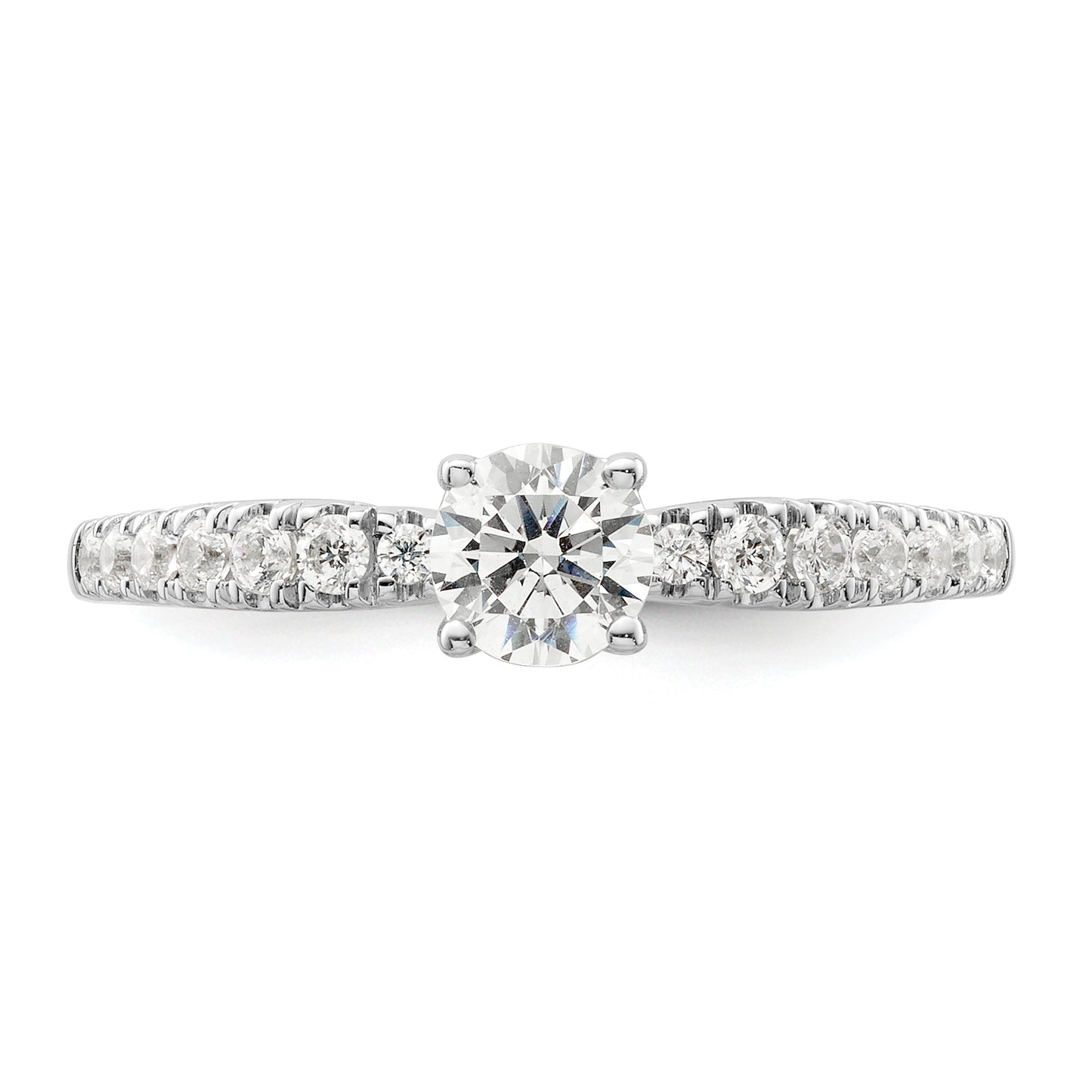 14K White Gold Lab Grown VS/SI FGH Diamond Two Promises Engagement Ring