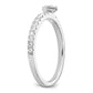 Two Promises 14k White Gold 1/4 Ct. Lab Grown Diamond VS/SI+ G+ Promise Band Ring