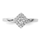 Two Promises 14k White Gold 1/3 Ct. Lab Grown Diamond VS/SI+ G+ Complete Halo Engagement Ring