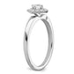 Two Promises 14k White Gold 1/3 Ct. Lab Grown Diamond VS/SI+ G+ Complete Halo Engagement Ring