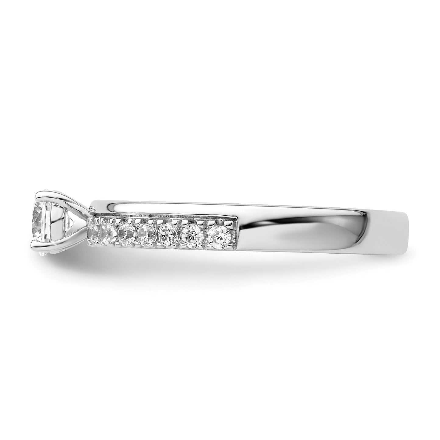 14K White Gold Lab Grown VS/SI+ G+ Diamond Two Promises Engagement Ring