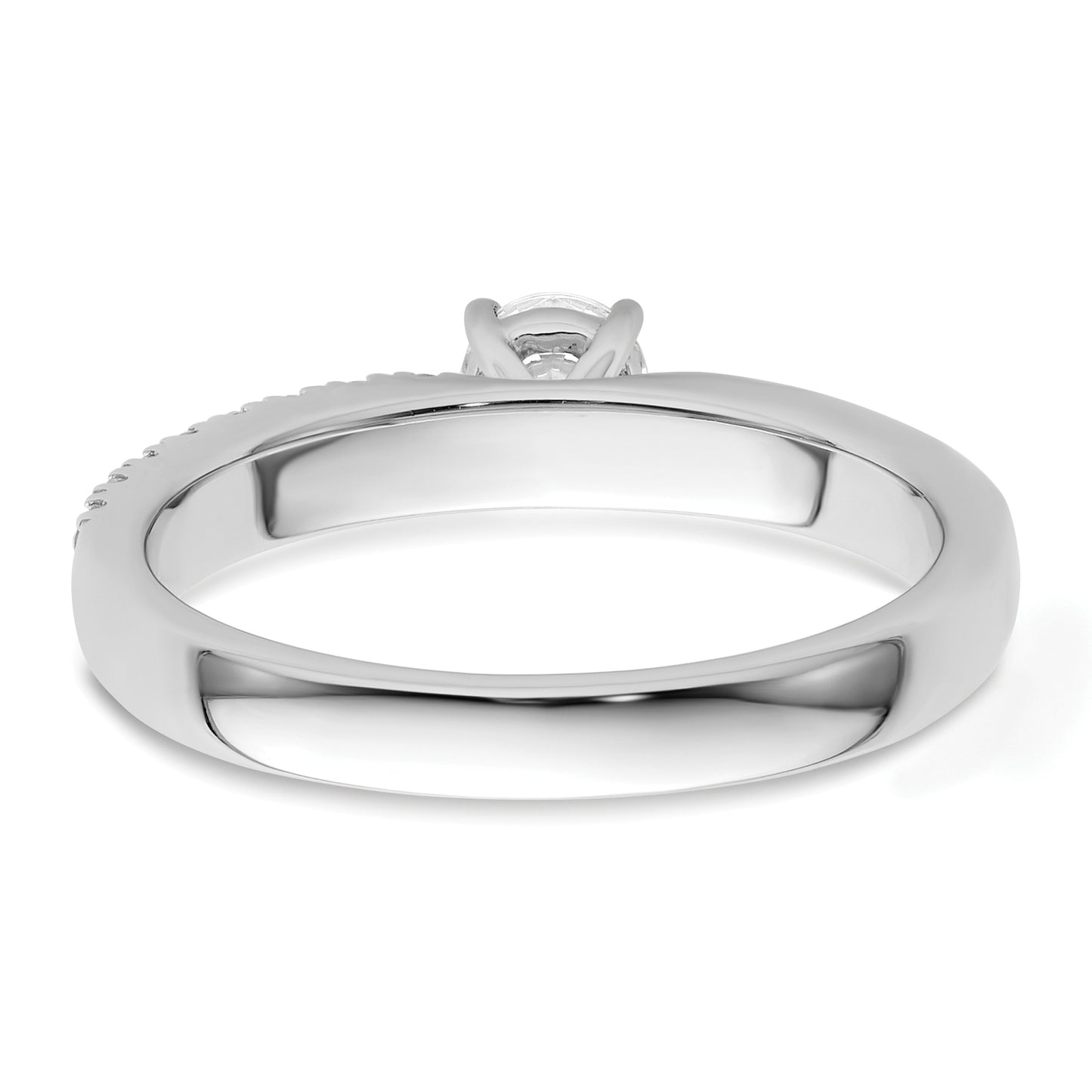 14K White Gold Lab Grown VS/SI+ G+ Diamond Two Promises Engagement Ring