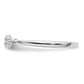 Two Promises 14k White Gold 1/15 Ct. Lab Grown Diamond VS/SI+ G+ Complete Promise Band