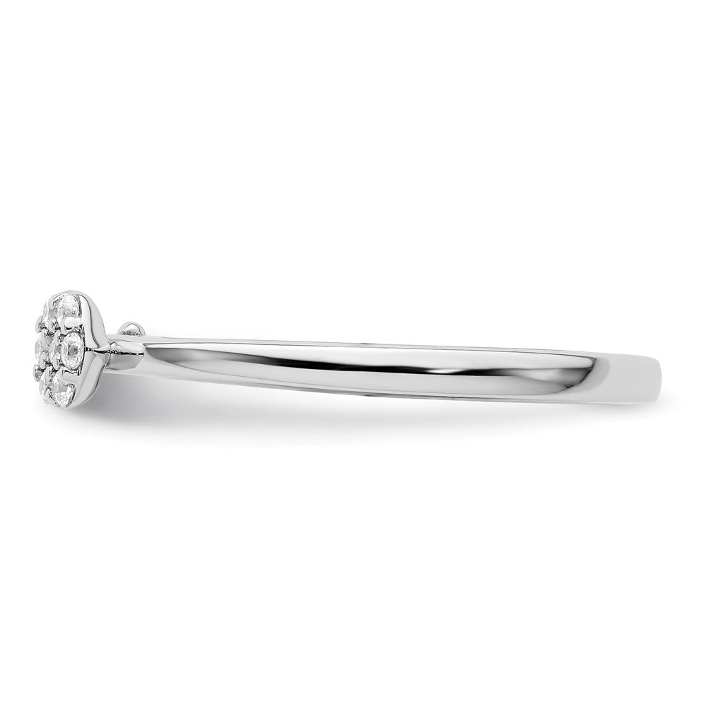 Two Promises 14k White Gold 1/15 Ct. Lab Grown Diamond VS/SI+ G+ Complete Promise Band