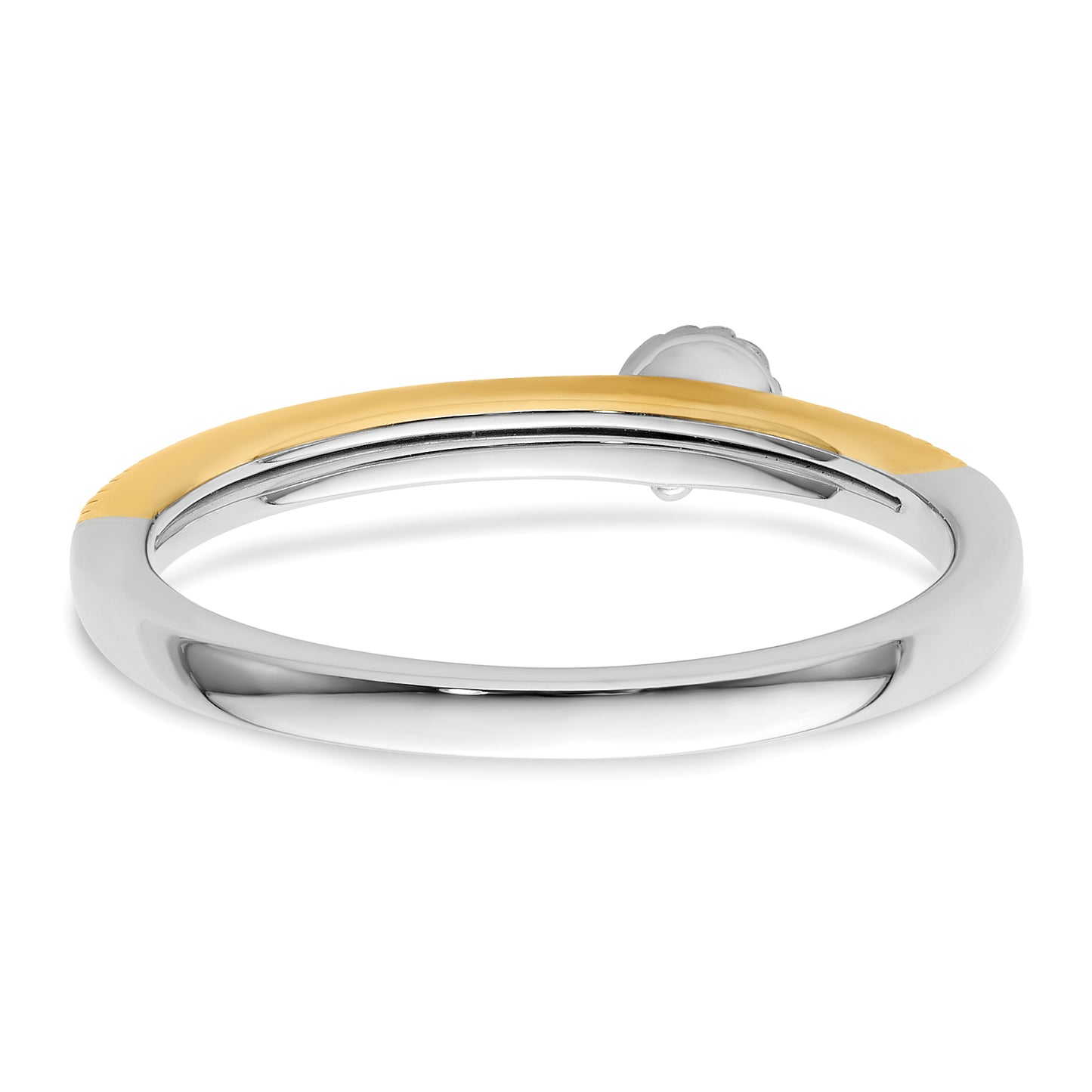 14K Two-Tone Lab Grown VS/SI+ G+ Diamond Two Promises Comp Promise/Band Ring Ring