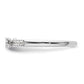 Two Promises 14k White Gold 1/4 Ct. Lab Grown Diamond VS/SI+ G+ Promise Band Ring