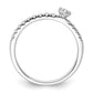 Two Promises 14k White Gold 1/4 Ct. Lab Grown Diamond VS/SI+ G+ Complete Promise Band