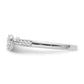 Two Promises 14k White Gold 1/4 Ct. Lab Grown Diamond VS/SI+ G+ Complete Promise Band