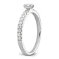 Two Promises 14k White Gold 1/4 Ct. Lab Grown Diamond VS/SI+ G+ Complete Promise Band