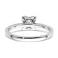 Two Promises 14k White Gold 3/8 Ct. Lab Grown Diamond VS/SI+ G+ Halo Engagement Ring