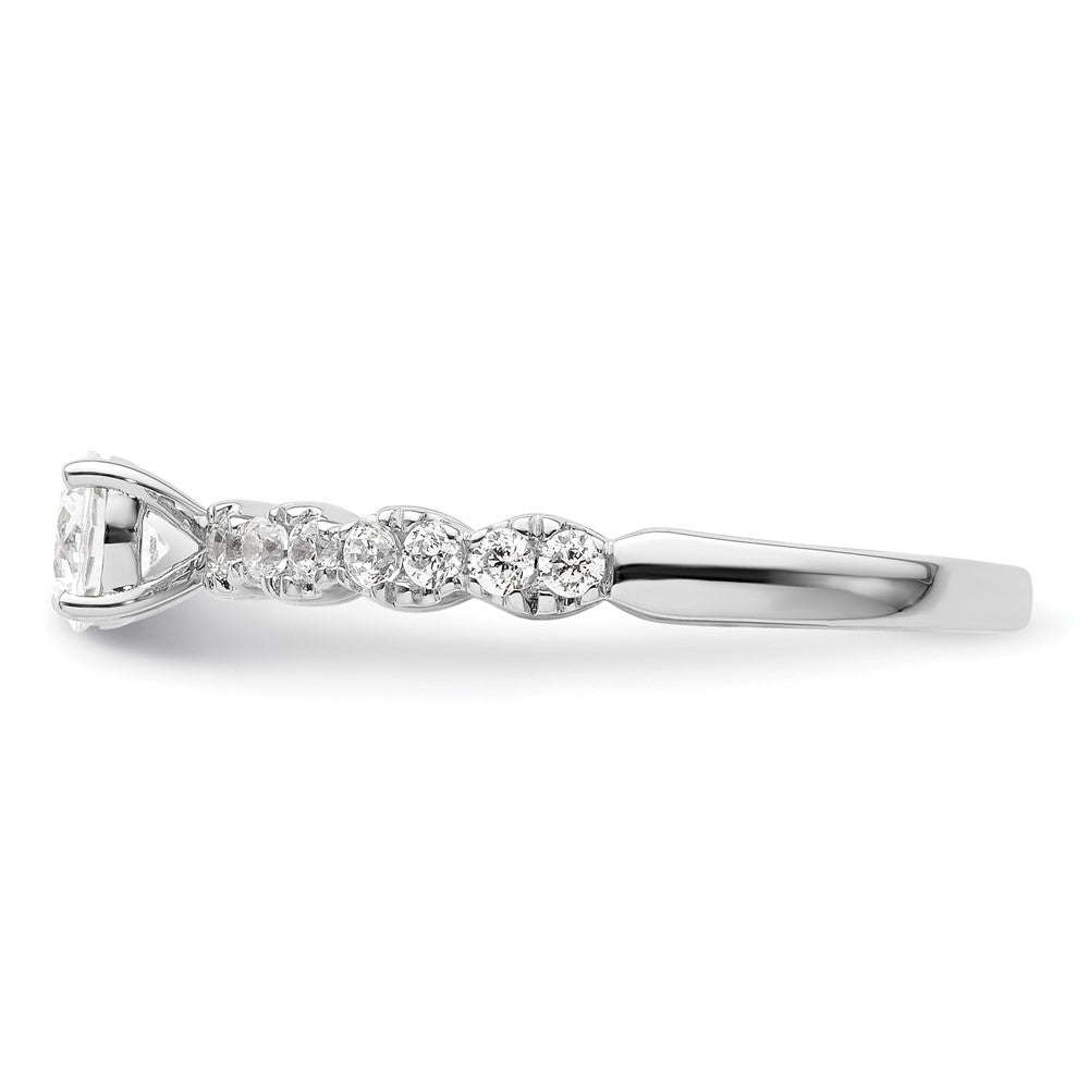 Two Promises 14k White Gold 5/8 Ct. Lab Grown Diamond VS/SI+ G+ Complete Petite Engagement Ring