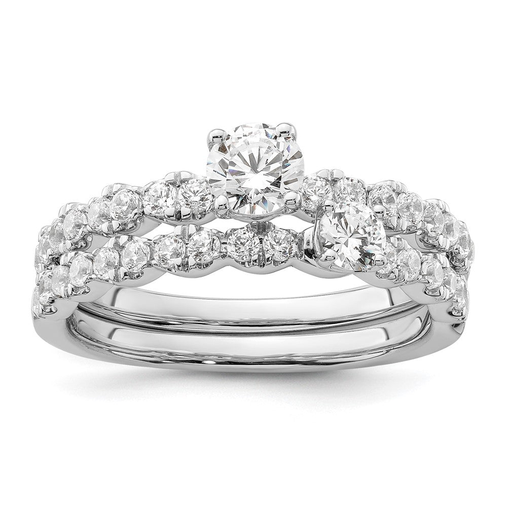 Two Promises 14k White Gold 5/8 Ct. Lab Grown Diamond VS/SI+ G+ Complete Petite Engagement Ring