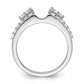 14k White Gold 1/2 Ct. Lab Grown Diamond VS/SI+ G+ Complete Ring Wrap