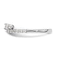 14k White Gold 1/2 Ct. Lab Grown Diamond VS/SI+ G+ Complete Ring Wrap