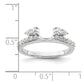 14k White Gold 1/2 Ct. Lab Grown Diamond VS/SI+ G+ Complete Ring Wrap