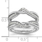 14k White Gold 1/3 Ct. Lab Grown Diamond VS/SI+ G+ Twisted Ring Guard