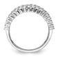 14k White Gold 1 1/2 Ct. Lab Grown Diamond VS/SI+ G+ Fashion Band Ring