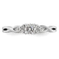 10k White Gold 14k 1/3 Ct. Lab Grown Diamond VS/SI+ G+ Round Halo Engagement Ring