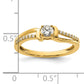 14k Yellow Gold Lab Grown VS/SI FGH Diamond Promise/Engagement Ring