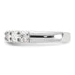 14k White Gold 1 Ct. Lab Grown Diamond VS/SI+ G+ Seven Stone Band Ring