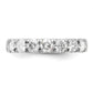 14k White Gold 1 Ct. Lab Grown Diamond VS/SI+ G+ Seven Stone Band Ring