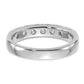 14k White Gold 1 Ct. Lab Grown Diamond VS/SI+ G+ Seven Stone Band Ring