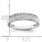 14k White Gold 1/5 Ct. Lab Grown Diamond VS/SI+ G+ Ladies Band Ring