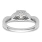 14k White Gold 1/3 Ct. Lab Grown Diamond VS/SI+ G+ Round Bypass Engagement Ring