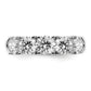 14k White Gold 1 3/4 Ct. Lab Grown Diamond VS/SI+ G+ Five Stone Band Ring