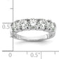 14k White Gold 1 3/4 Ct. Lab Grown Diamond VS/SI+ G+ Five Stone Band Ring