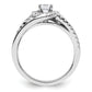 14k White Gold 3/4 Ct. Lab Grown Diamond VS/SI+ G+ Round Engagement Ring