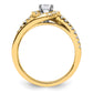 14k Yellow Gold 3/4 Ct. Lab Grown Diamond VS/SI+ G+ Round Engagement Ring