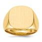 Fashion Alloy W/ 10K Yellow Plating 16.0X17.0mm Closed Back Men'S Signet Ring