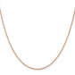 14K Rose Gold 30 Inch 1.4mm Diamond-Cut Cable With Lobster Clasp Chain