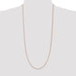 14K Rose Gold 30 Inch 1.4mm Diamond-Cut Cable With Lobster Clasp Chain